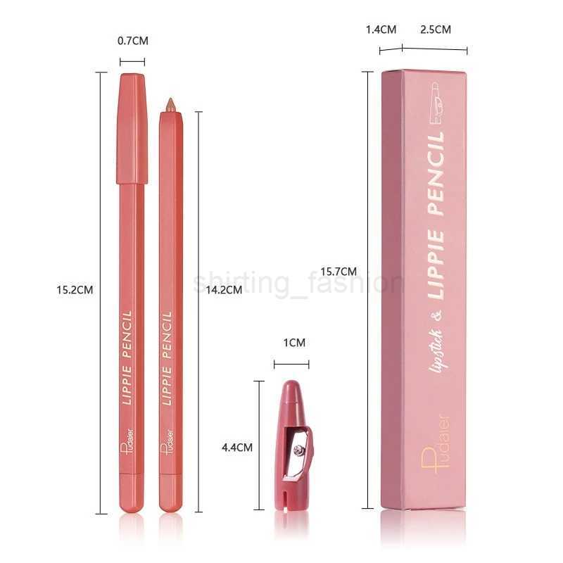 12 Color Matte Lip Liner Pencil Velvet Lipstick Pen Red Nude Contour Tint Long Lasting Waterproof Plump Lipliner with SharpenerCL240716