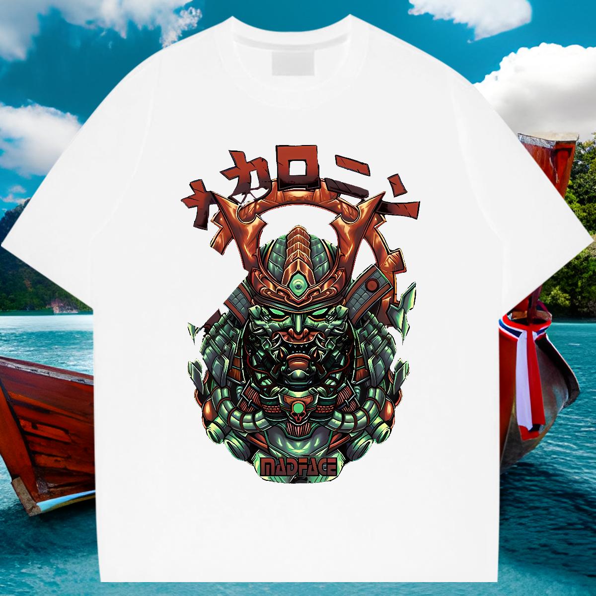 2024 Summer T shirt fashion 100% Cotton 230g Black Oversized Mens Tshirts Hip Hop Street Breathable Crew Neck Cotton Designer Tops Tees