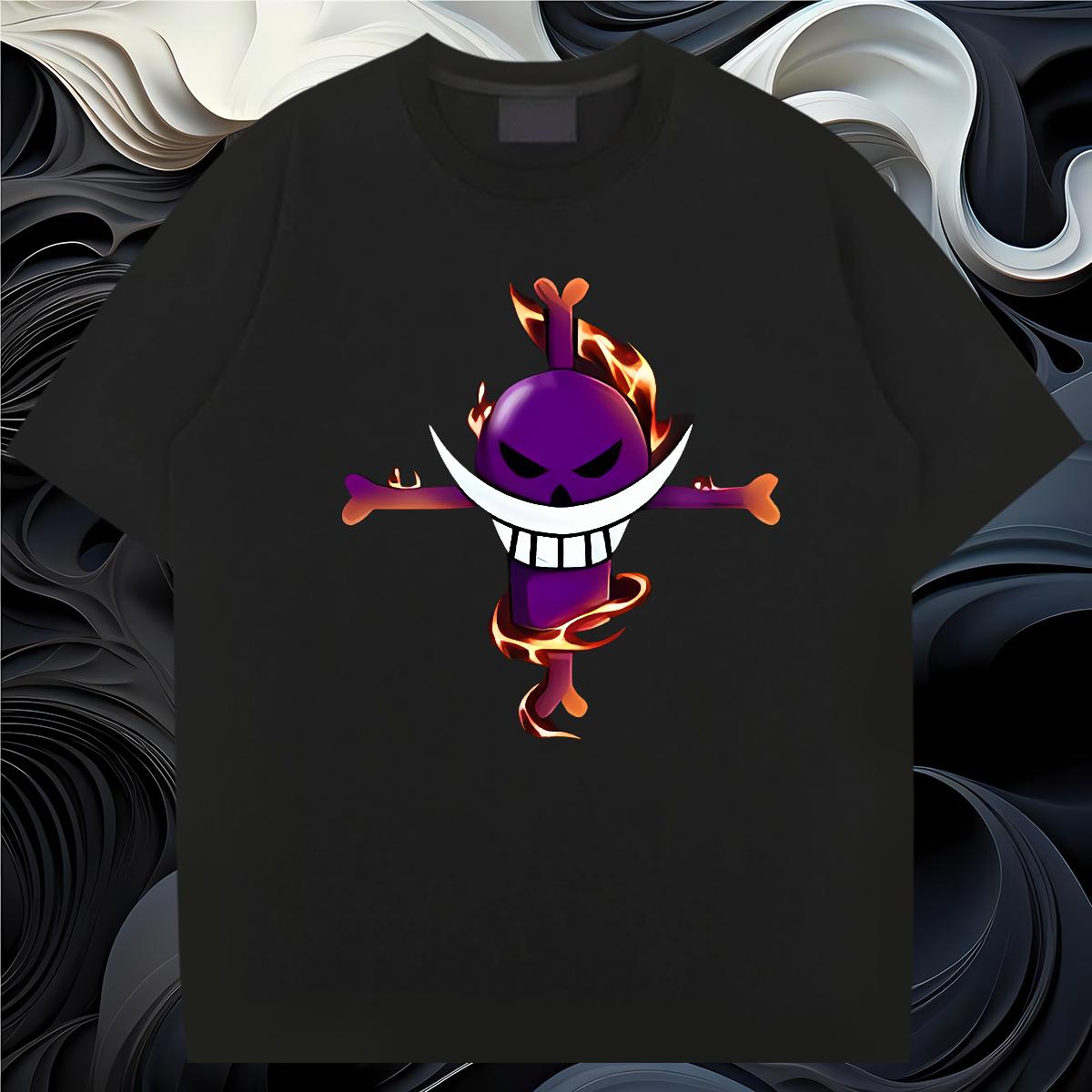 High Quality Mens T Shirts 1 230g Cotton Anime Printing Street Cotton Breathable Men Tees Wholesale Asian Size Tshirts