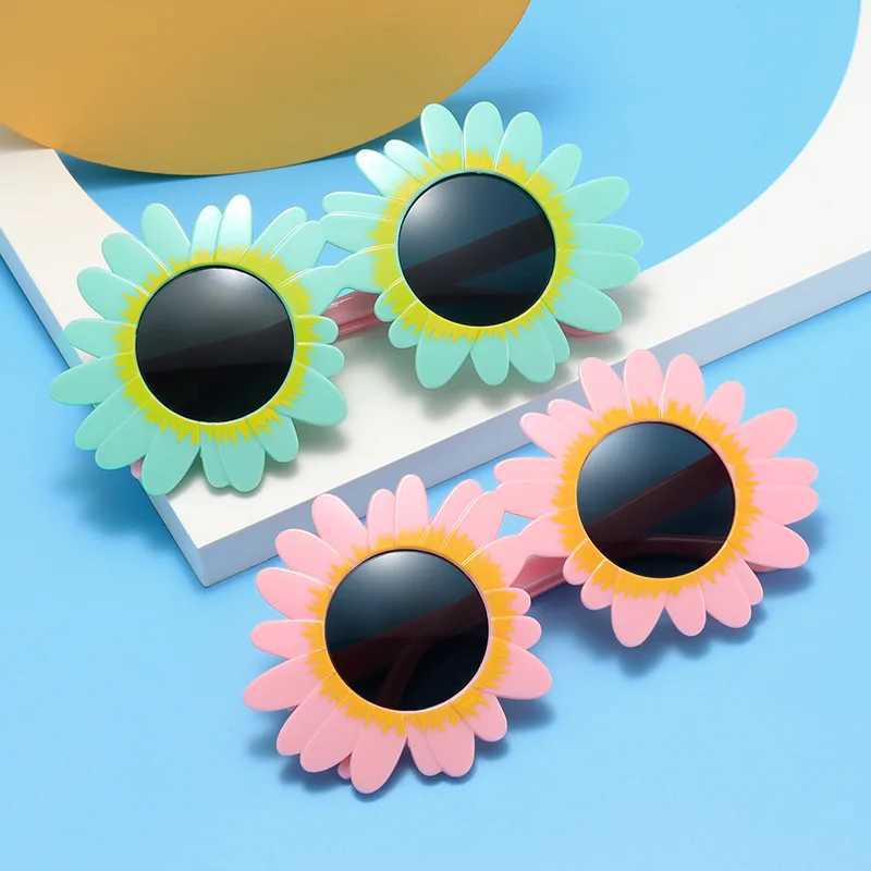 Sunglasses Childrens Sunflower Sunflowers 2024 New Cute Boys And Girls Fashion Sunglasses Style