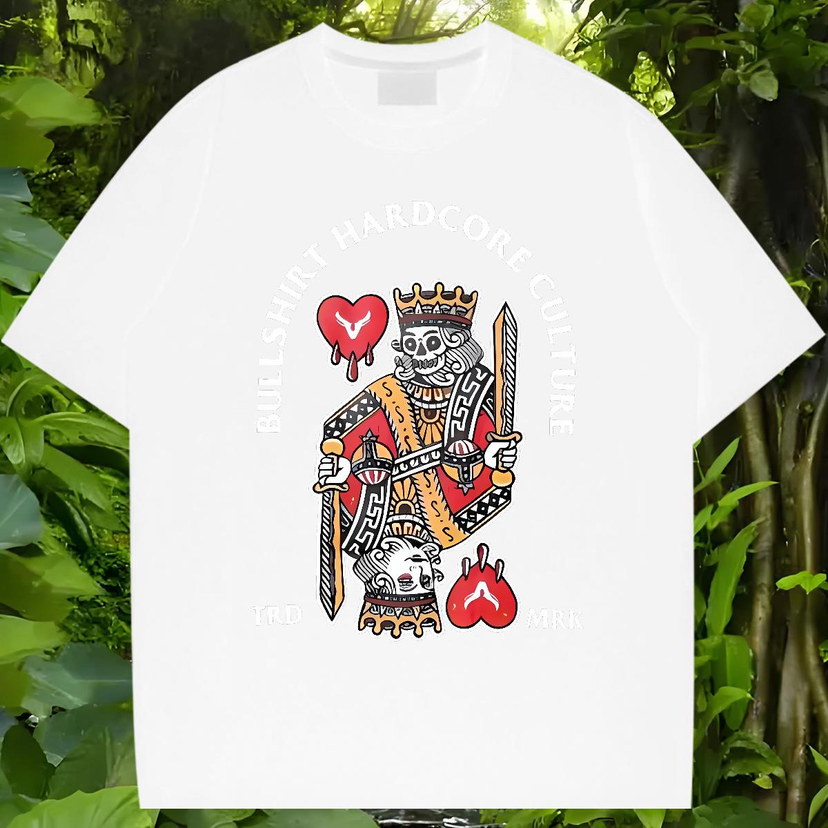 Wholesale T-Shirts for Men fashion 100% Cotton 230g DIY Printed Tshirt for Man Woman Street Casual Crew Neck Cotton Loose Fit Tee Shirt