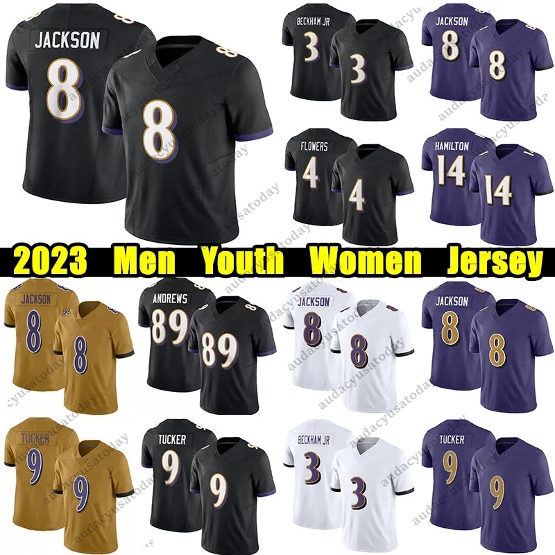 8 Lamar Jackson Jersey 9 Justin Tucker American football shirts Patrick Queen Rashod Bateman Kyle Hamilton Dobbins Marlon Humphrey Ray Lewis Mark Andrews