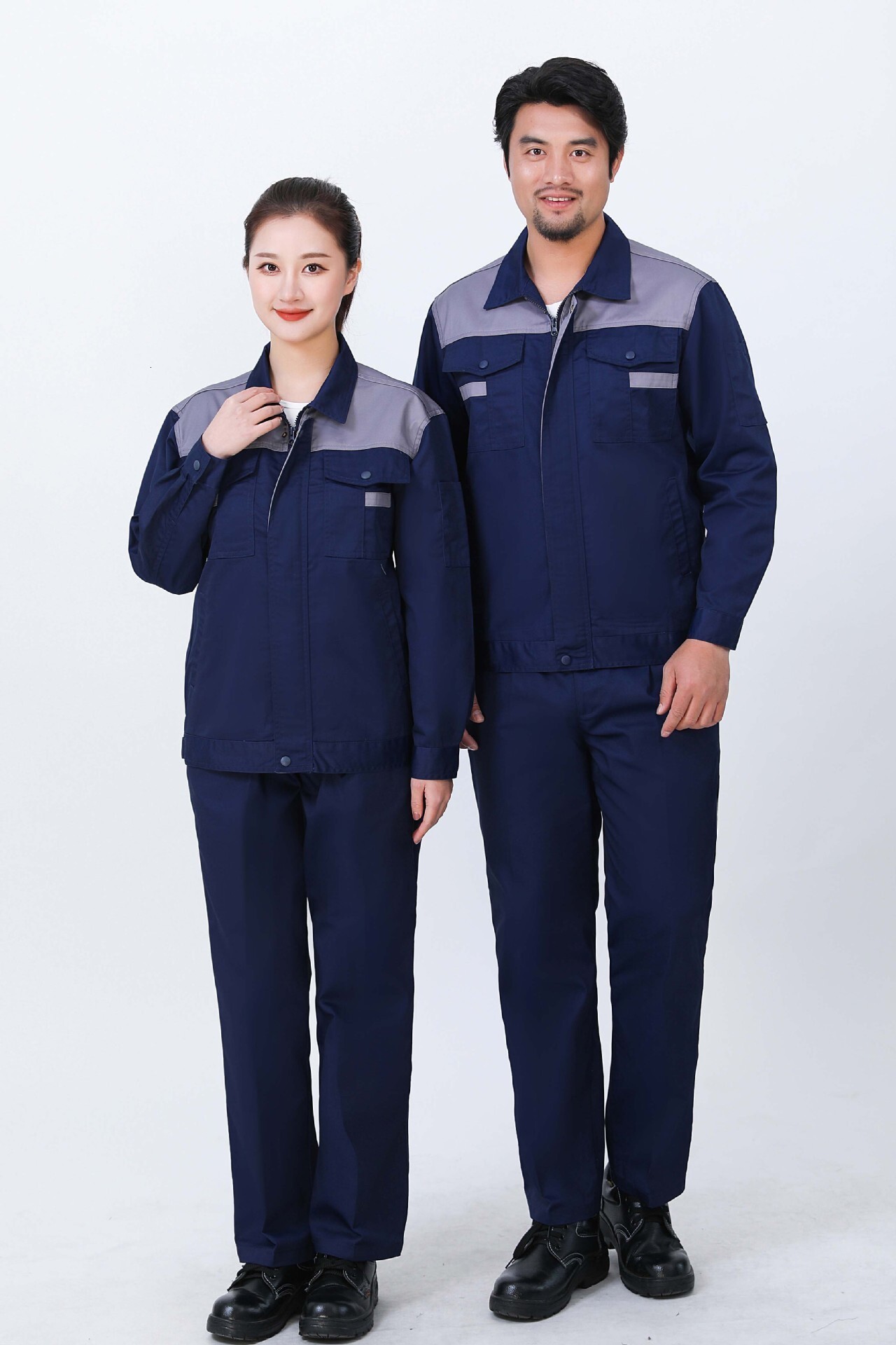 Straight hair dirt resistant set workshop, auto repair, welding, labor protection clothing, men's and women's workwear, embroidered wordsF71