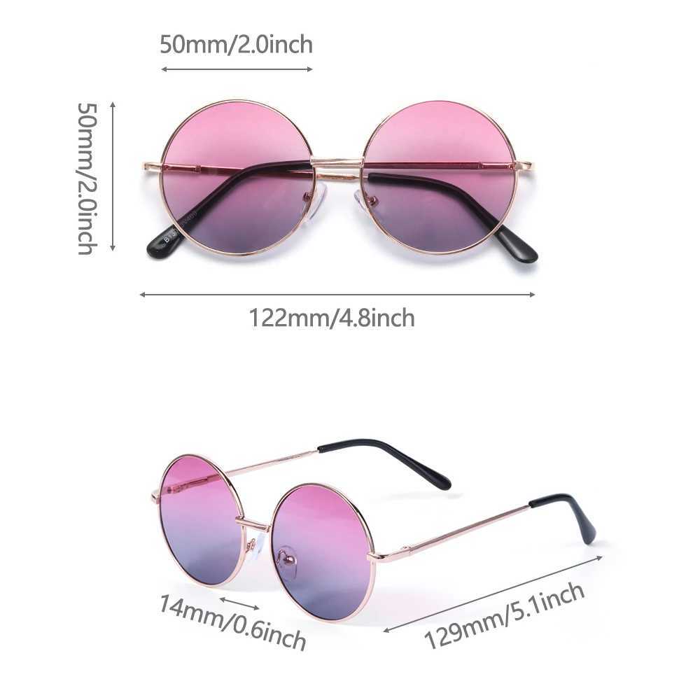 Sunglasses 1PC Retro Sunglasses for Children Candy Color Round Frame Sun Glasses for Boys Girls Anti-UV Vintage Sunglasses Eyewear