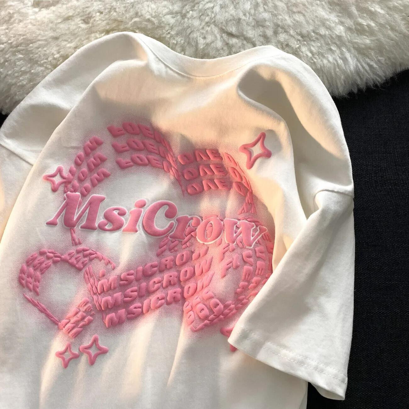 American Street Trend Loose Summer New Short-sleeved T-shirt Women's Korean Sweet College Style Casual All-match Top