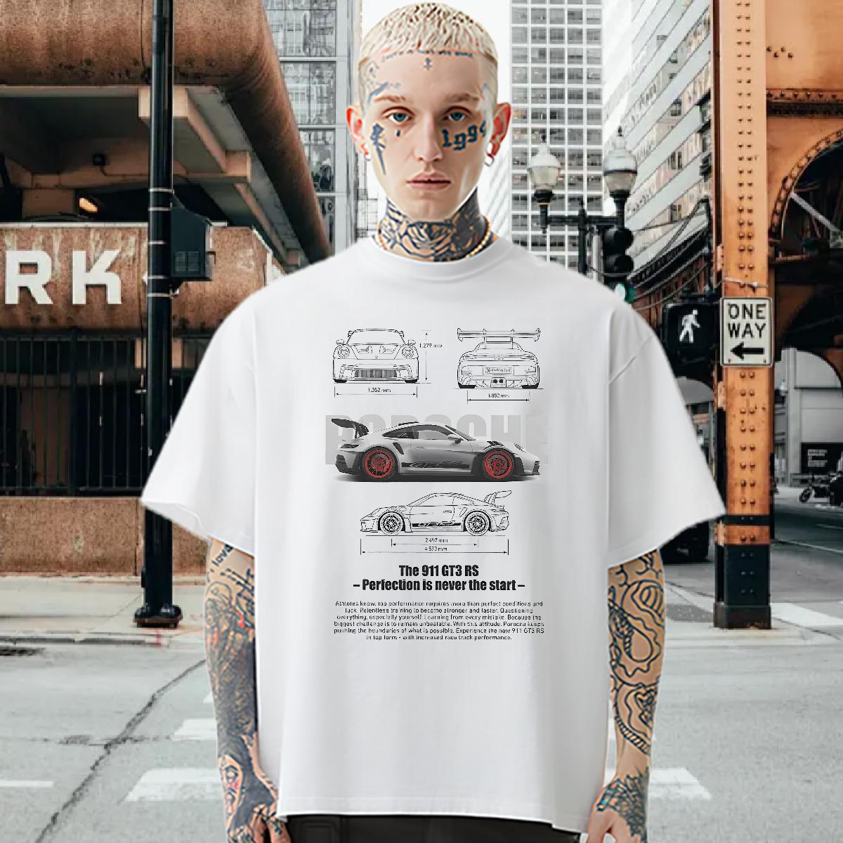 Wholesale T Shirts Men fashion 230g Cotton Custom Print Plus Size Street Casual Tshirt for Man Woman Cotton Breathable 5A