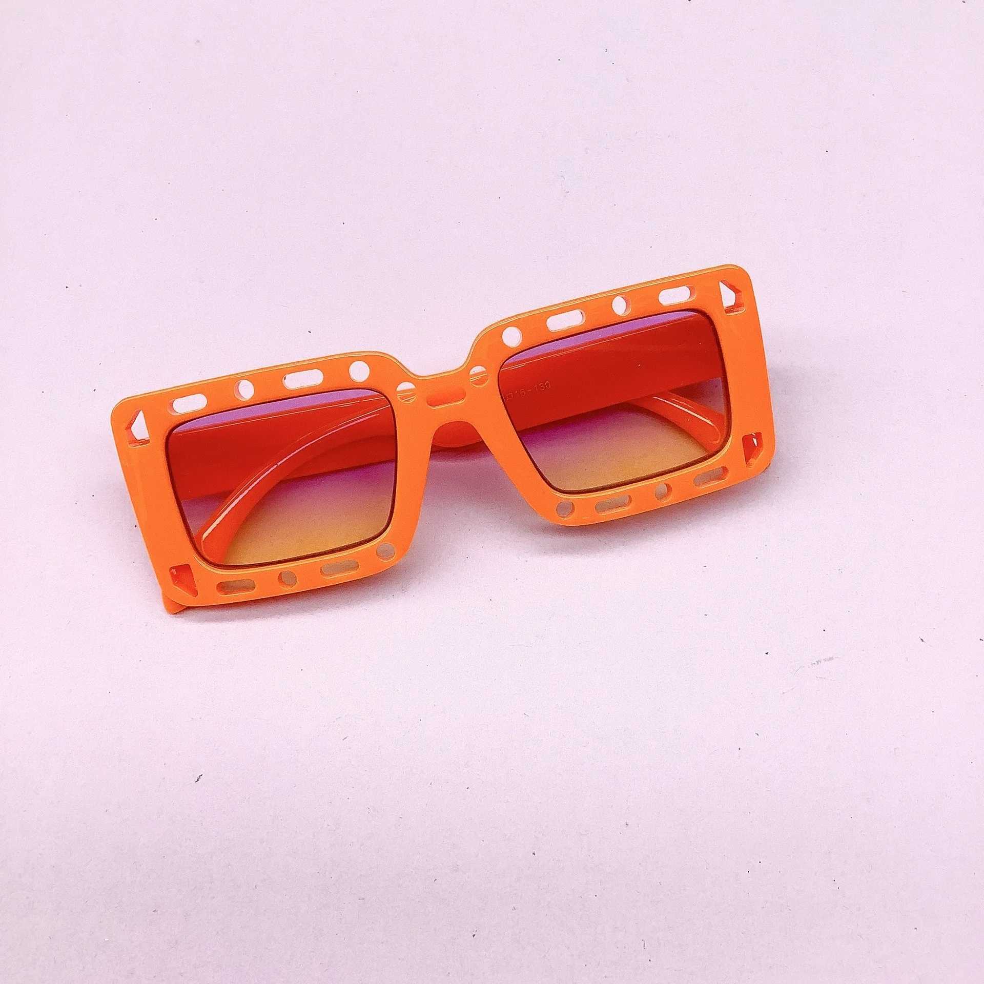 Sunglasses Fashionable childrens sunglasses Individualized box hollow-out trend new anti-UV sun visor