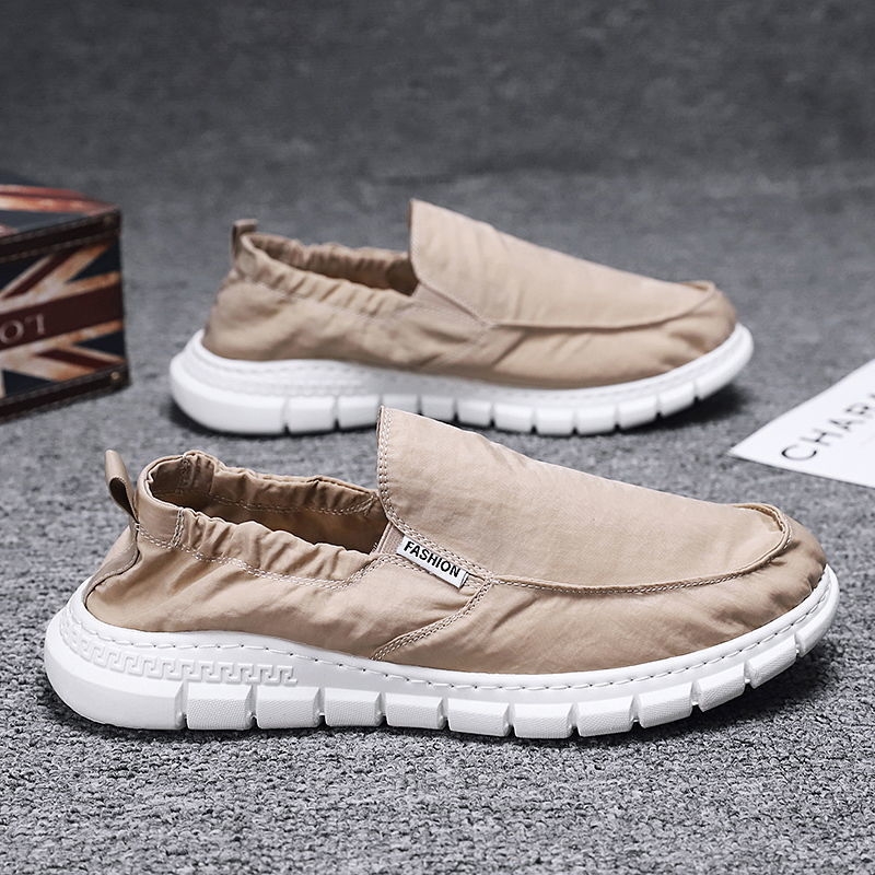 Men's summer breathable one foot lazy work old Beijing cloth cross-border men's casual board shoes
