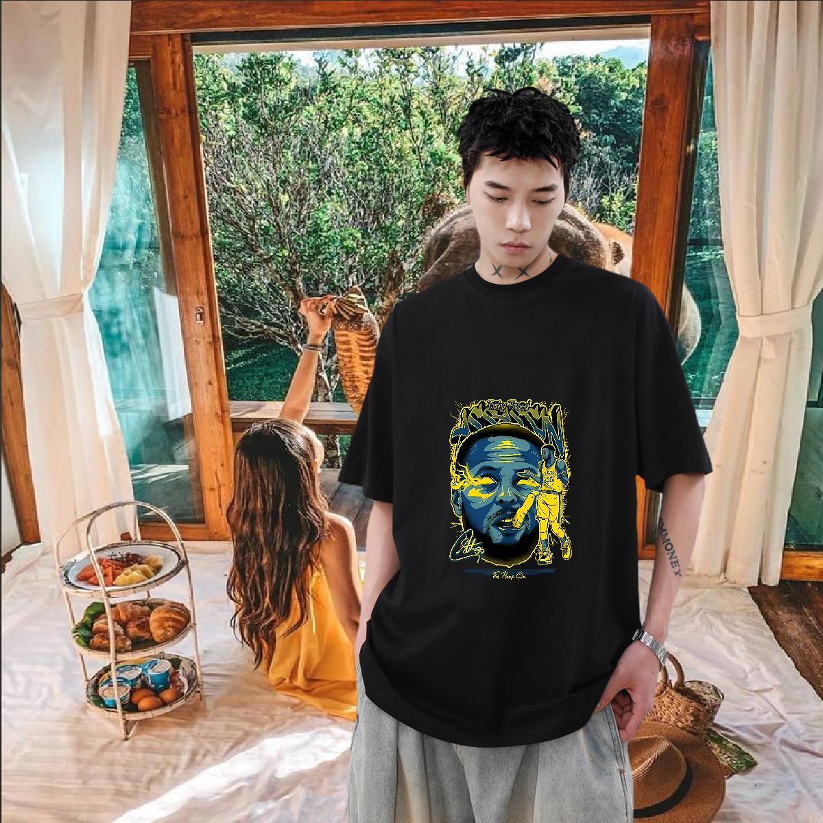 DIY T-Shirts DIY Printed Mens Tshirts Casual Beach Cotton Breathable Soft Popular Tops