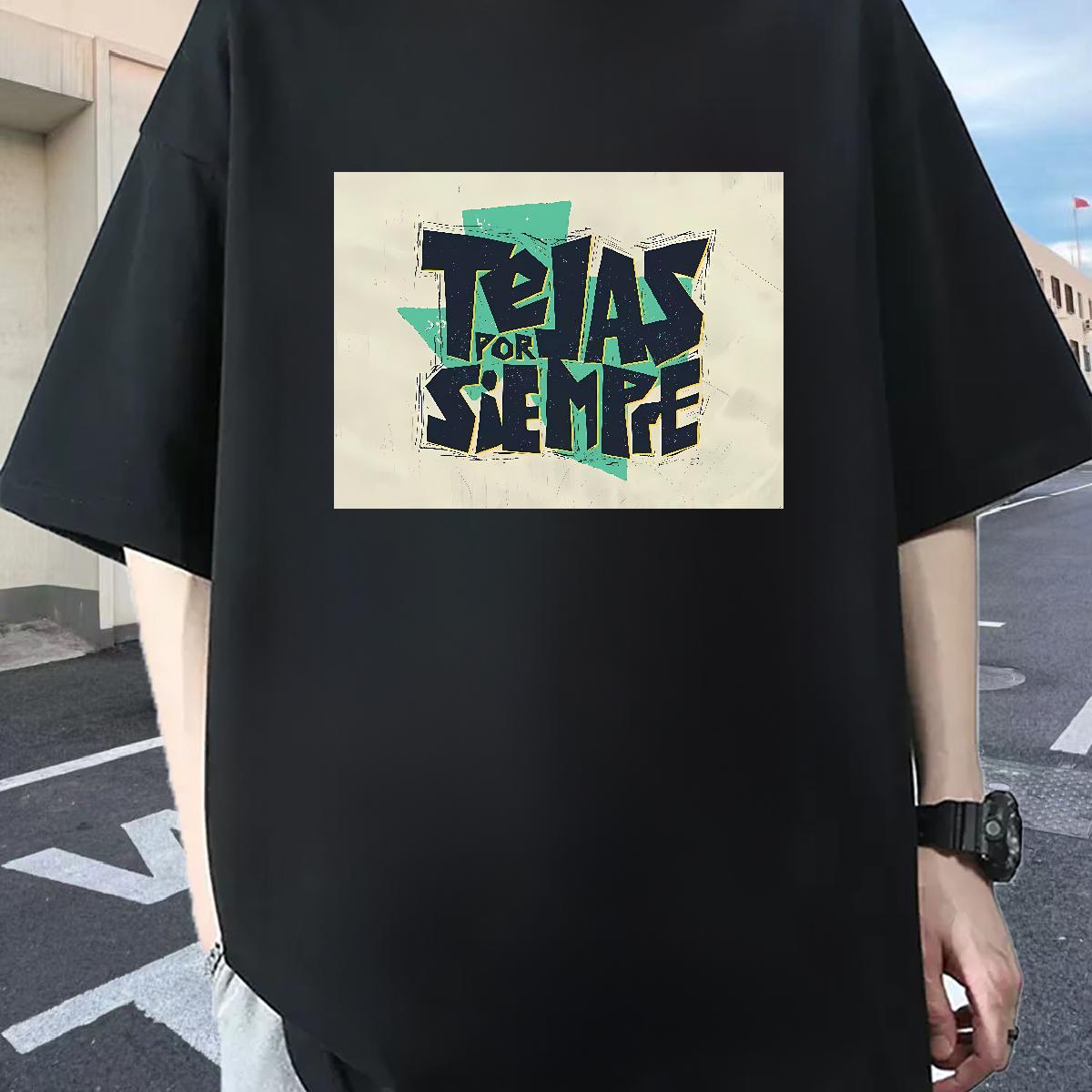 5A Men T Shirts Hip Hop Street Breathable Crew Neck Cotton Men Tees New Arrival Anime Print Wear