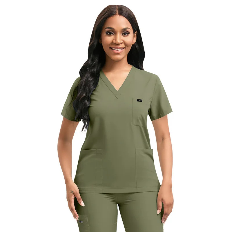 Clinic nurse work clothes Unisex scrub set uniform Beauty Salon Dental suit Pharmacy doctor Overalls workwear 240715