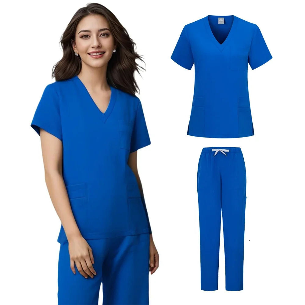 Hospital Dental Clinic and Operating RoomStylish Work Uniform Set for Doctors and Nurses in Beauty Salon Pet 240715