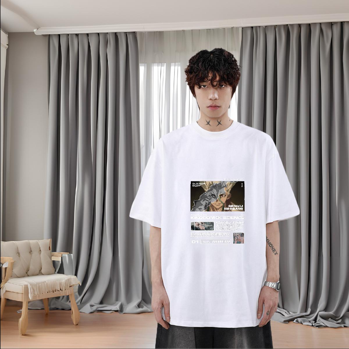 Wholesale T-Shirts for Men White Plus Size Spring Summer Mens Tshirts Crew Neck Cotton High Quality