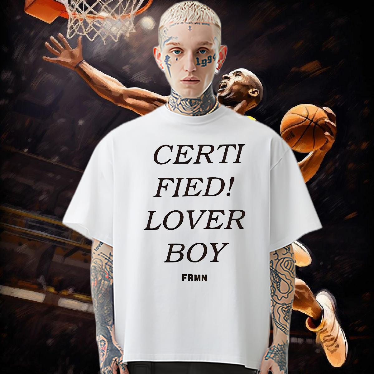 Fashion Casual T Shirt For Man fashion 100% Cotton 230g Customized Street Couples T Shirts Crew Neck Cotton High Quality