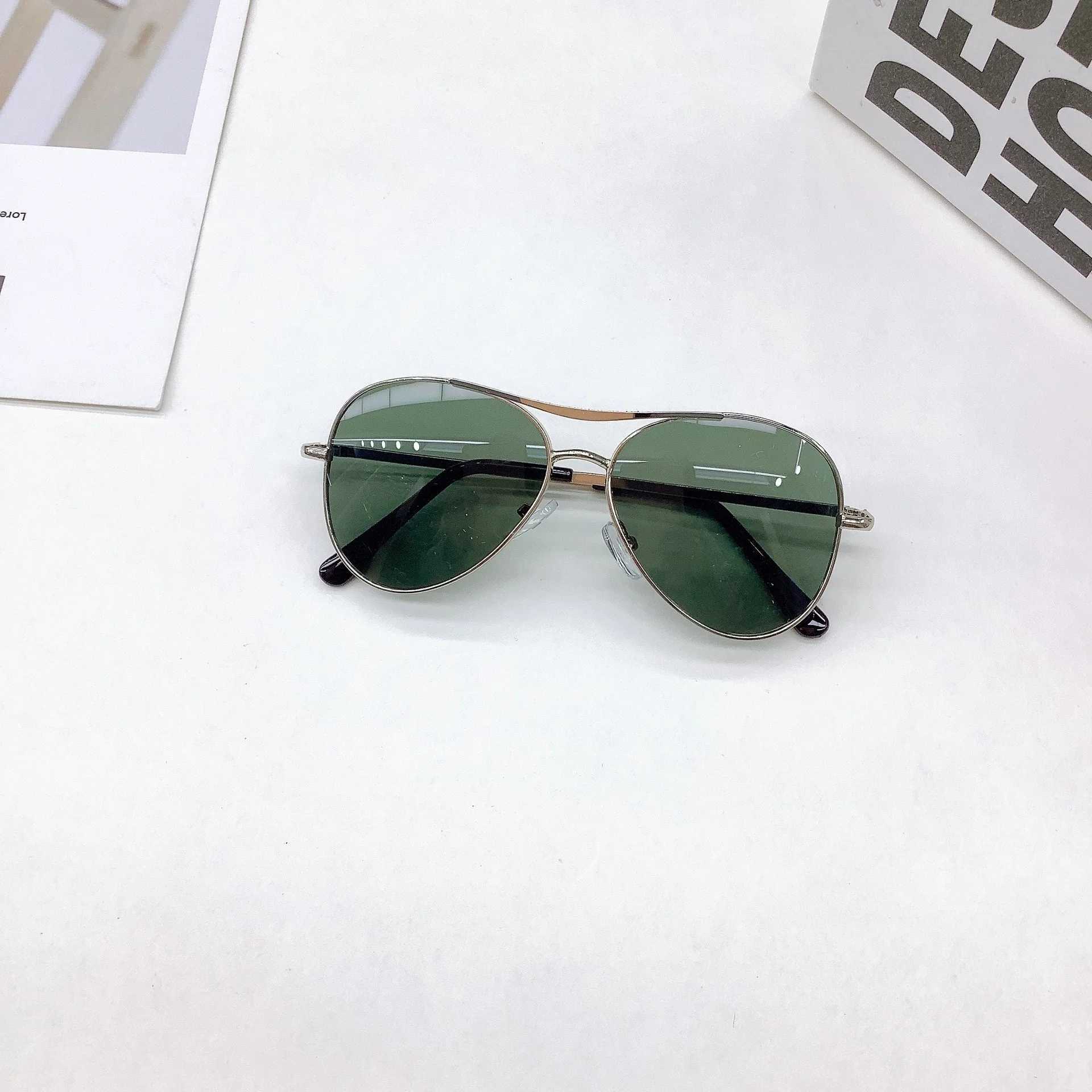 Sunglasses New Childrens Sunglasses Fashion Boys and Girls Sunscreen Sunglasses Personalized Cute Baby UV Protection Glasses Tide