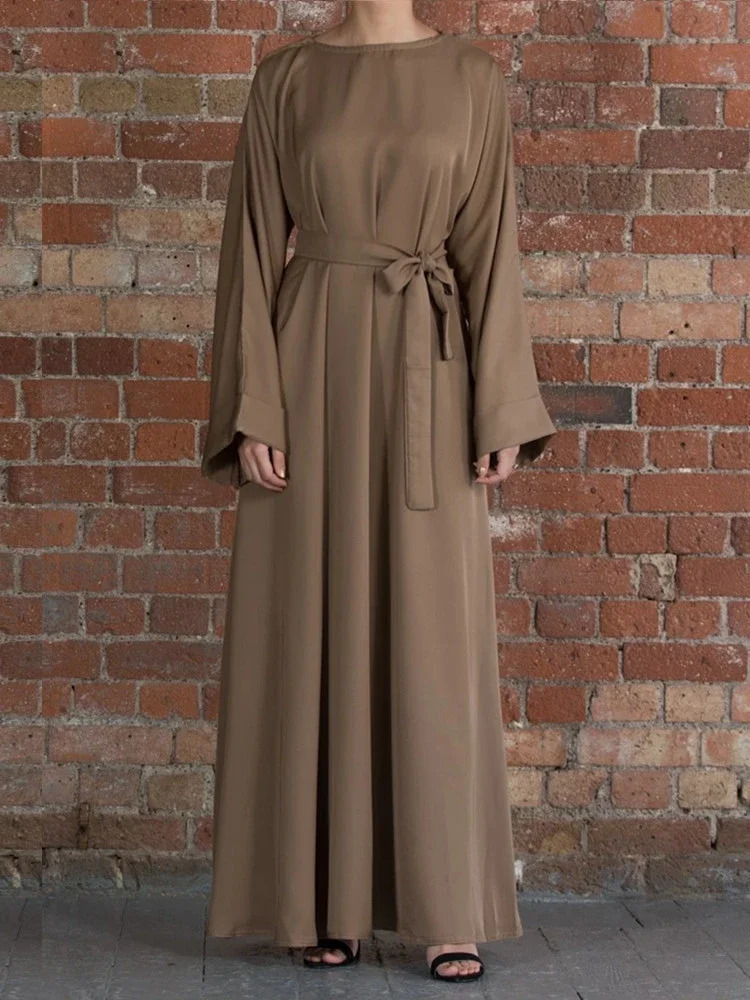 Abaya Muslim Long Dress Ramadan Women Clothing Dubai Turkey Kaftan Robe Longue Musulmane Vestidos Largos Thin Clothes 240715