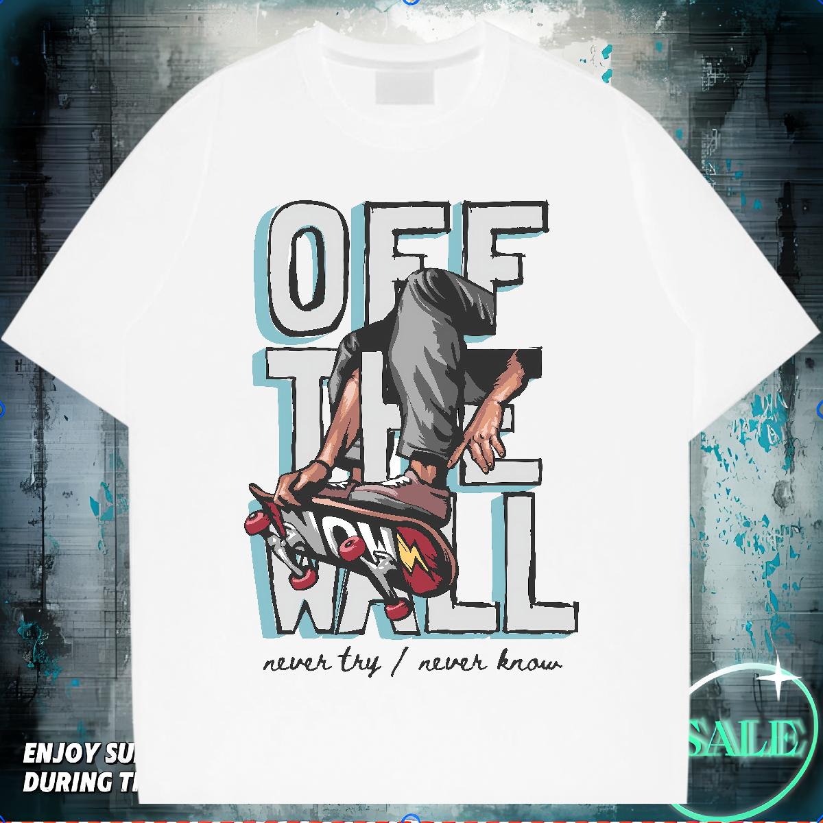 Designer Fashion T Shirts Men Graffiti Art 230g Cotton Custom Anime Men Clothes T-Shirt Sport 180g Cotton Cool Tees