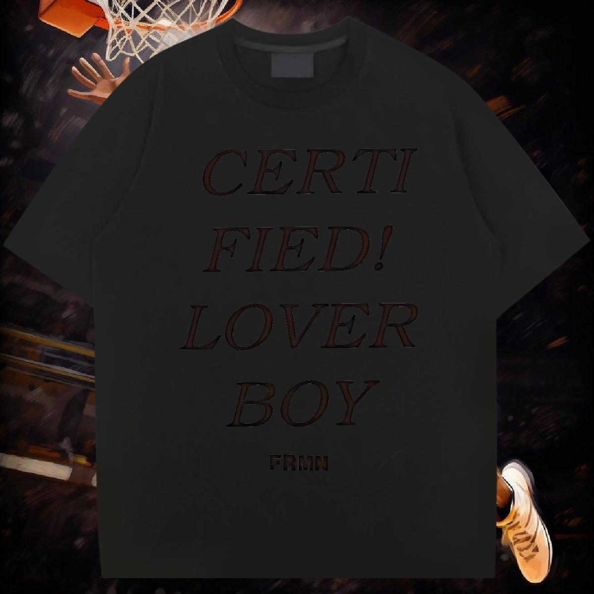 Fashion Casual T Shirt For Man fashion 100% Cotton 230g Customized Street Couples T Shirts Crew Neck Cotton High Quality