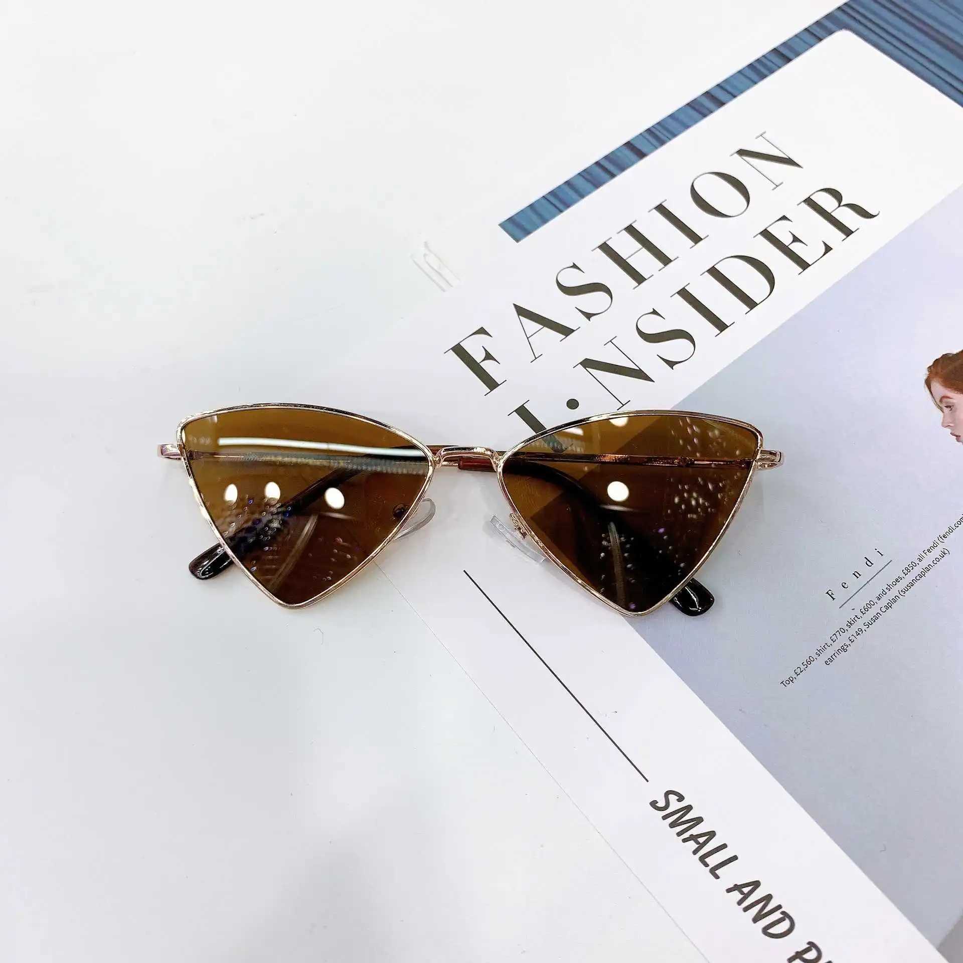 Sunglasses triangle volume childrens New running sunglasses metal frame glasses sunglasses dxb033 personalized Street camera glasses