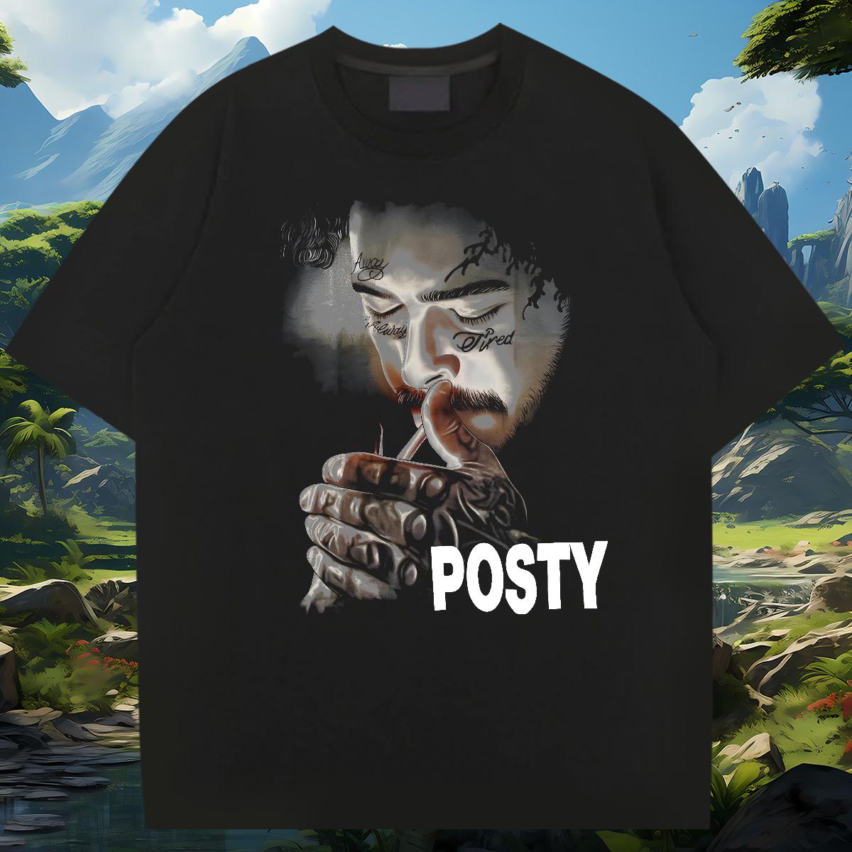 High Quality Man T Shirts ZCY-240626001 230g Cotton Street wear Hip Hop Short Sleeve Cotton O-Neck Mens Tshirts 2024 Summer Custom Cartoon Clothes