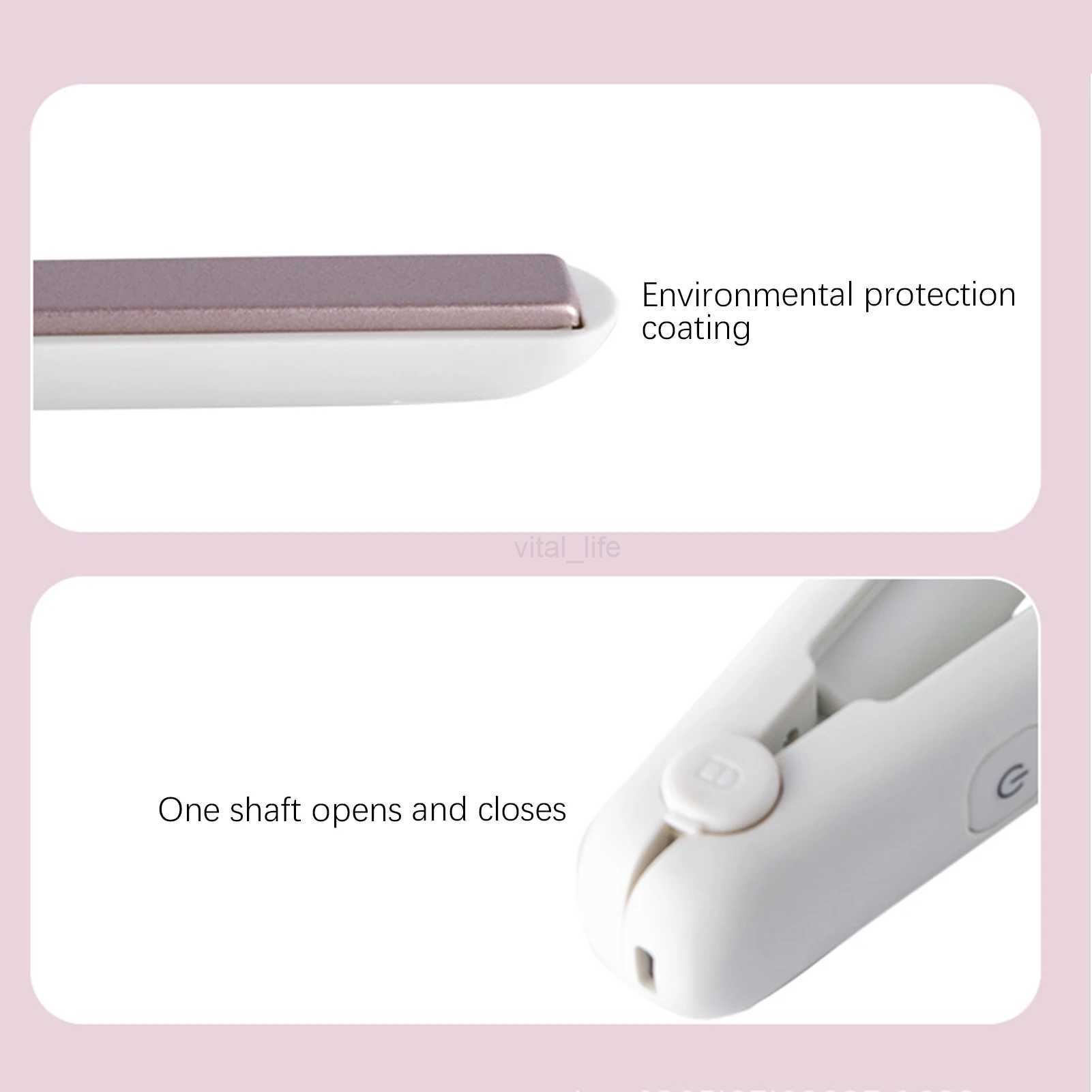 Rechargeable Narrow Iron Cordless Hair Straightener Sturdy Hair Flat Iron for All Hair Types Curly Straight Hair Dual-purposeCL240716