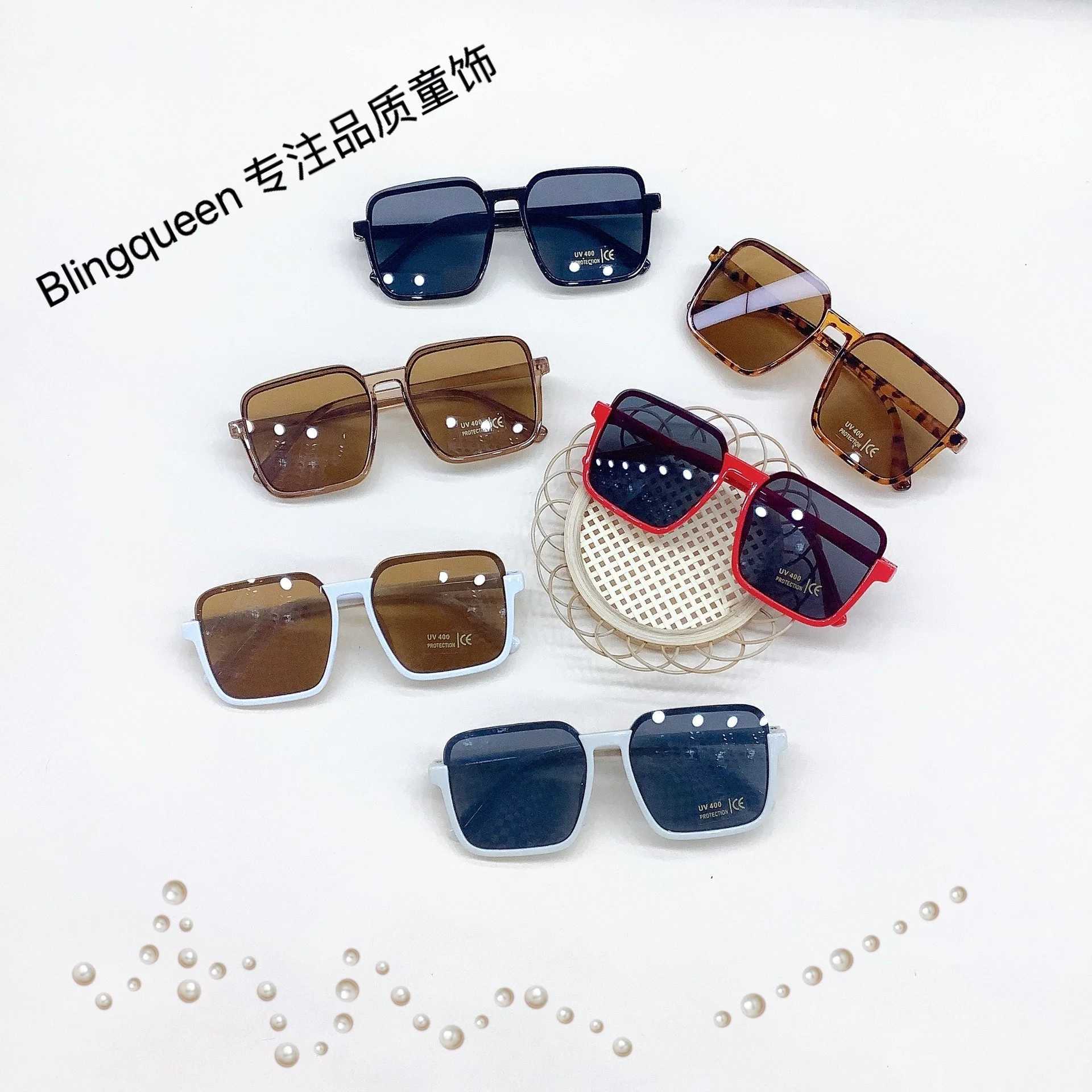 Sunglasses Fashion childrens sunglasses childrens sunglasses Trend boys and girls travel anti-ultraviolet sunglasses