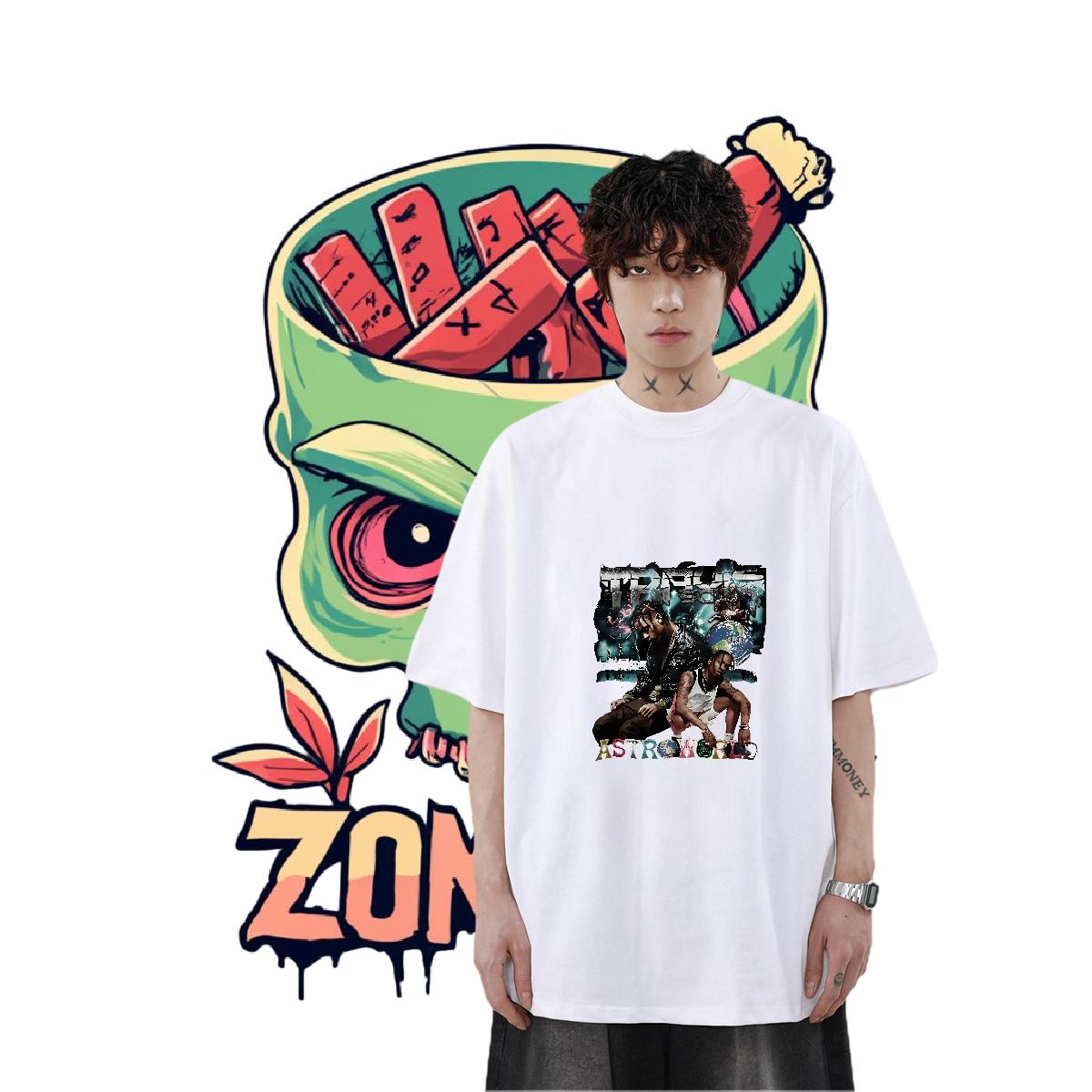 2024 DIY Men T Shirts Customized Hip Hop Men Tees Breathable Short Sleeve Popular