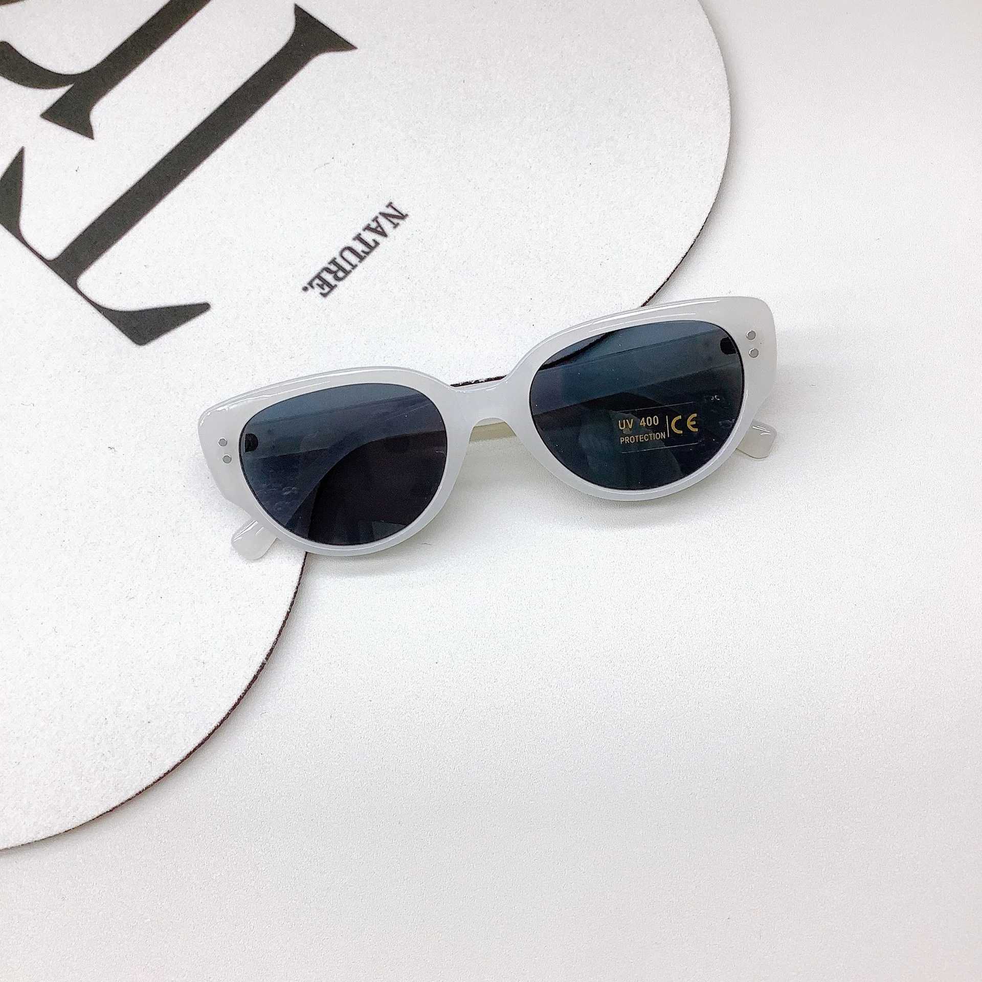 Sunglasses New Childrens Sunglasses Fashion Cute Boys and Girls Sunglasses Trend Baby Sunshade and UV Protection Glasses