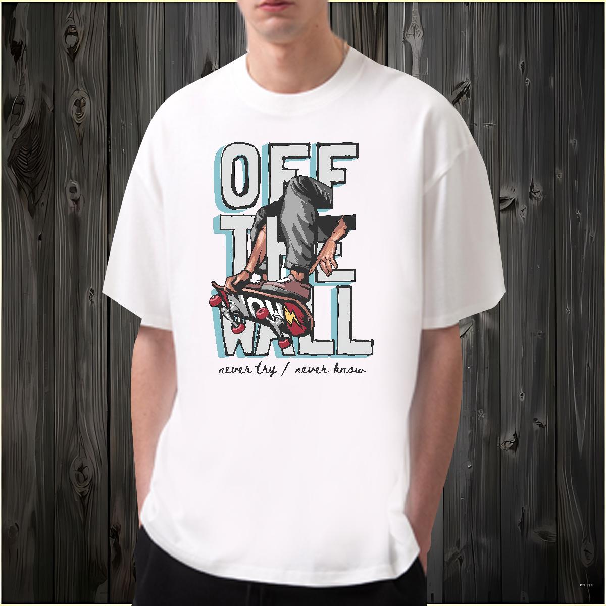 DIY T-Shirts for Men Graffiti Art 100% Cotton 230g Custom Print Plus Size Mens Tshirts Casual Daily Wear Breathable Short Sleeve Unisex Tops Tees