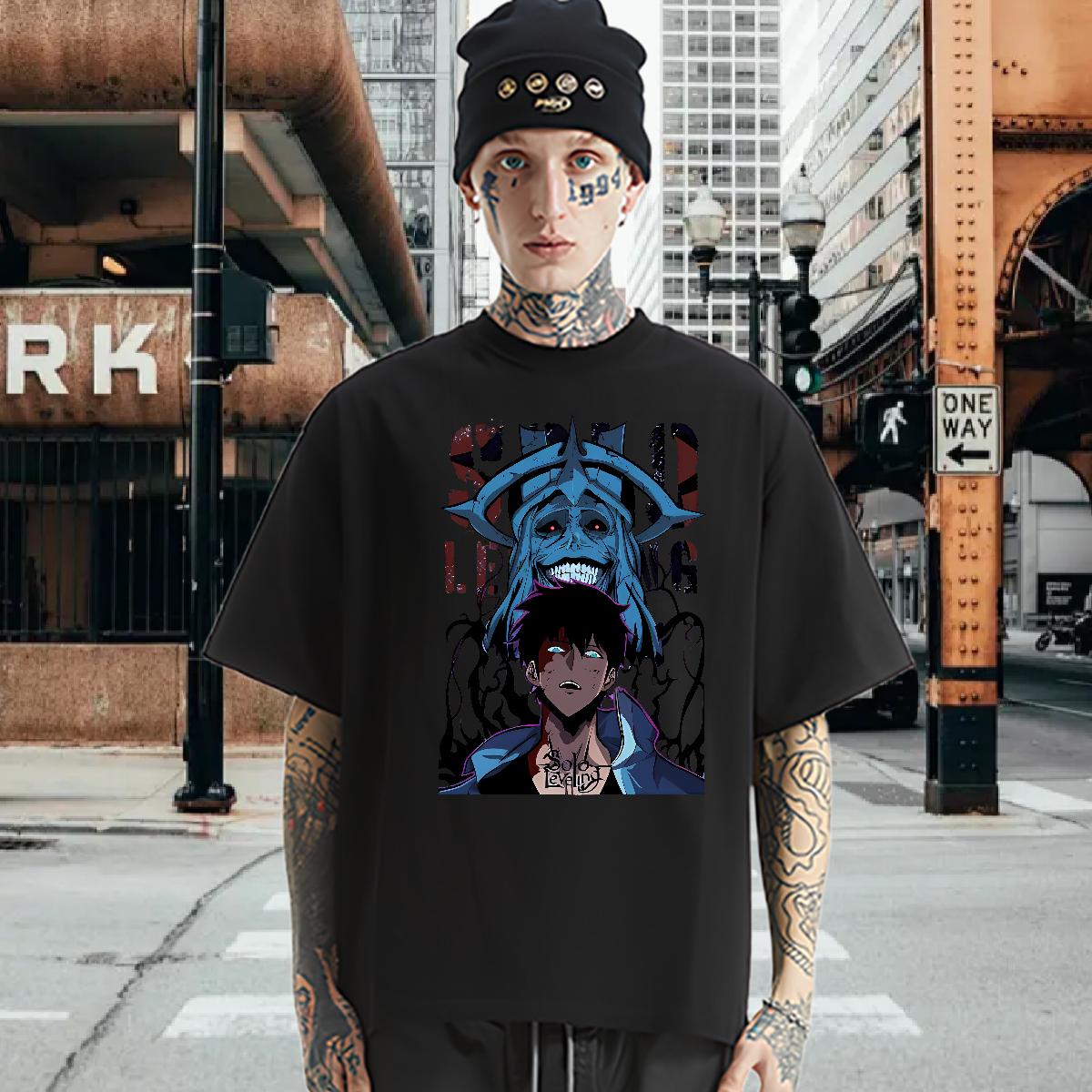 Casual New Men T Shirts fashion 100% Cotton 230g DIY Logo Street Casual Men Clothes T-Shirt Breathable Crew Neck Cool