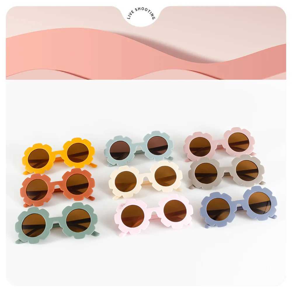 Sunglasses Childrens Sunglasses Multi color Optional Childrens Sunglasses Cute Sunflower Glasses Straight