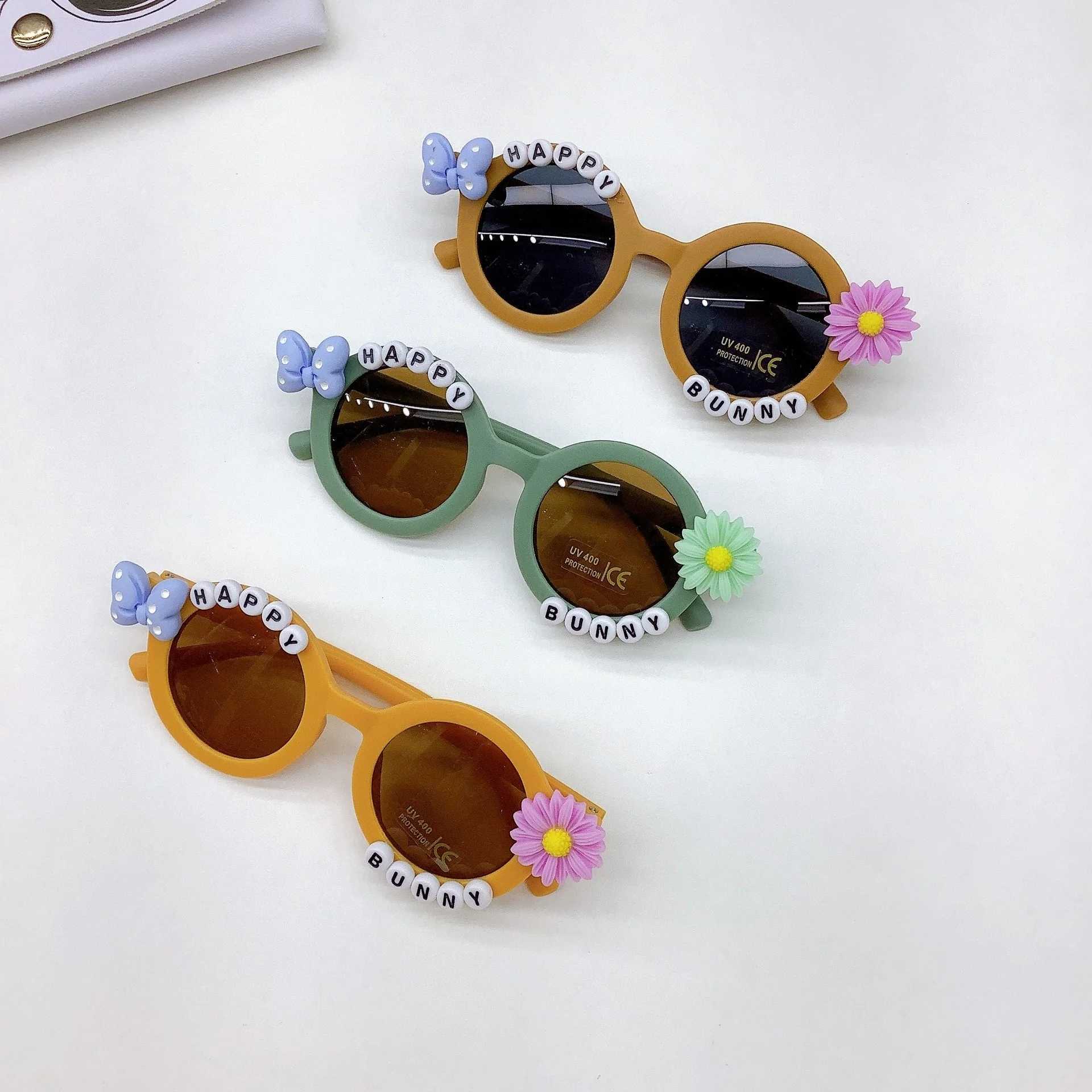 Sunglasses New cute childrens sunglasses concave flower baby sunglasses for boys and girls glasses