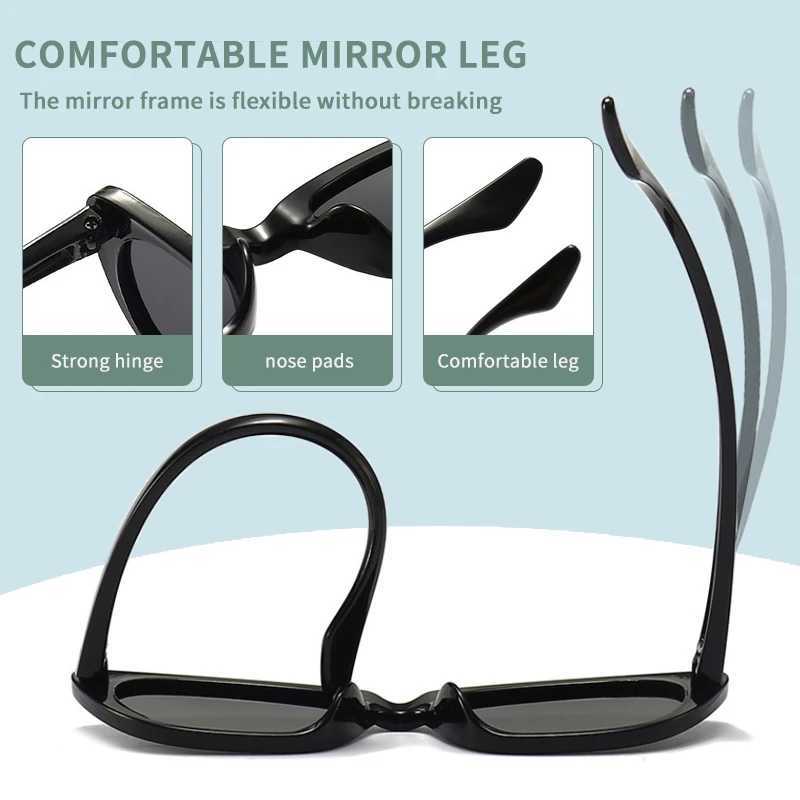 Sunglasses New Kids Cute Silicone Rectangle UV400 Sunglasses Children Colors Outdoor Sun Protection Sunglasses Boys Girls Fashion Glasses