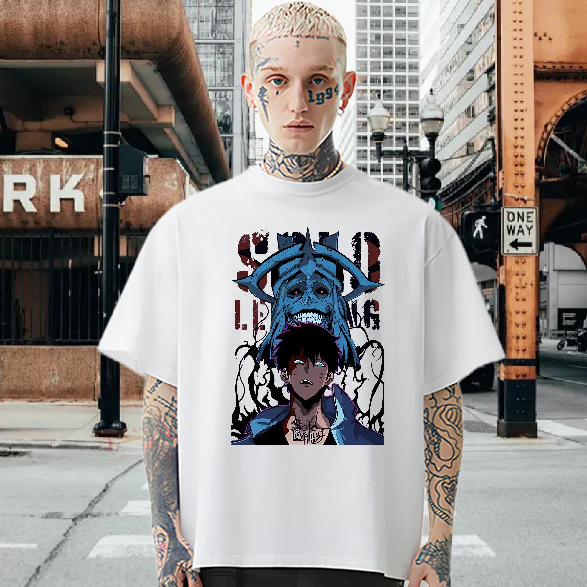 Casual New Men T Shirts fashion 100% Cotton 230g DIY Logo Street Casual Men Clothes T-Shirt Breathable Crew Neck Cool