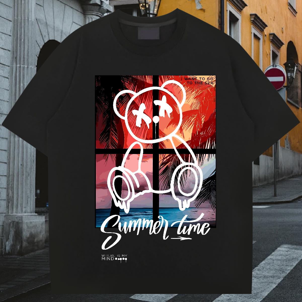 2024 DIY T Shirt For Man Graffiti Art 100% Cotton 230g Customized Tshirt for Man Woman Casual 180g Cotton 5A Clothings