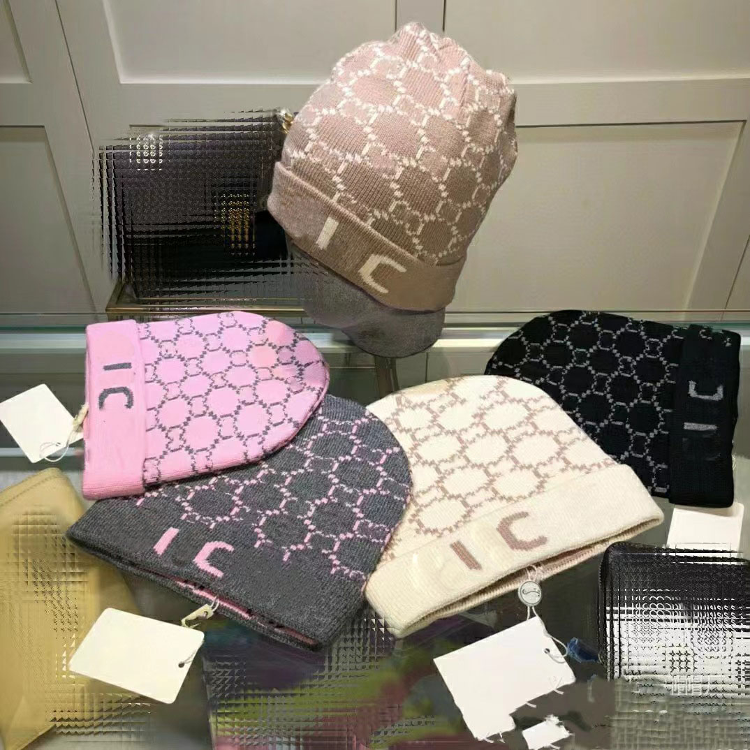 Designer Knit Beanie For Women Winter Casual Fashion Warm Skull Caps For Women And Men