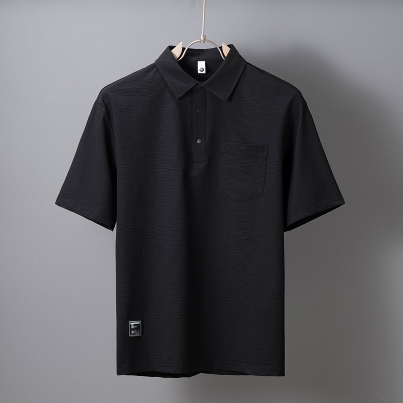 2024 Summer New Men's Polo Shirt Made of Pure Cotton, Simple and Versatile, Casual POLO Neck T-shirt for Men