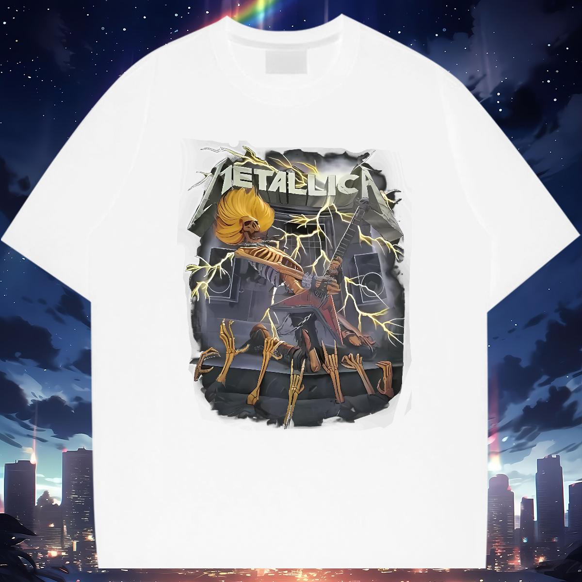 2024 New T-Shirts fashion 100% Cotton 230g Floral Print Outdoor Men Clothes T-Shirt Cotton Breathable Short Sleeve Cool Design