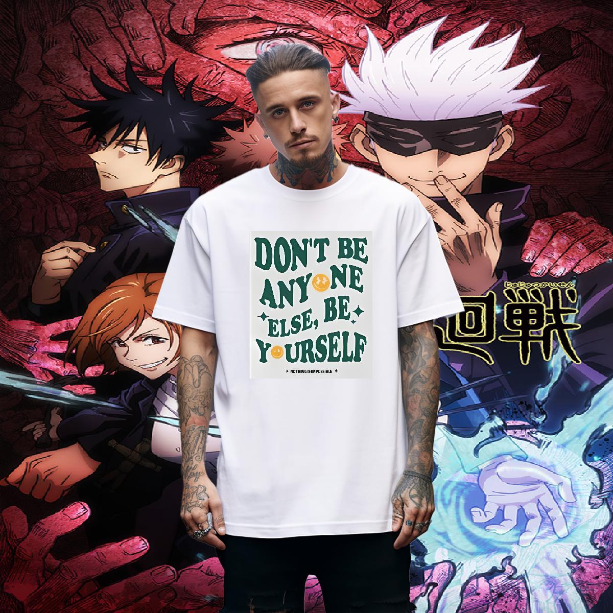 Designer T shirt nothing is impossible 230g Cotton DIY Printed Men Clothes T-Shirt Hip Hop Short sleeve Cotton Soft 5A Tops Tees