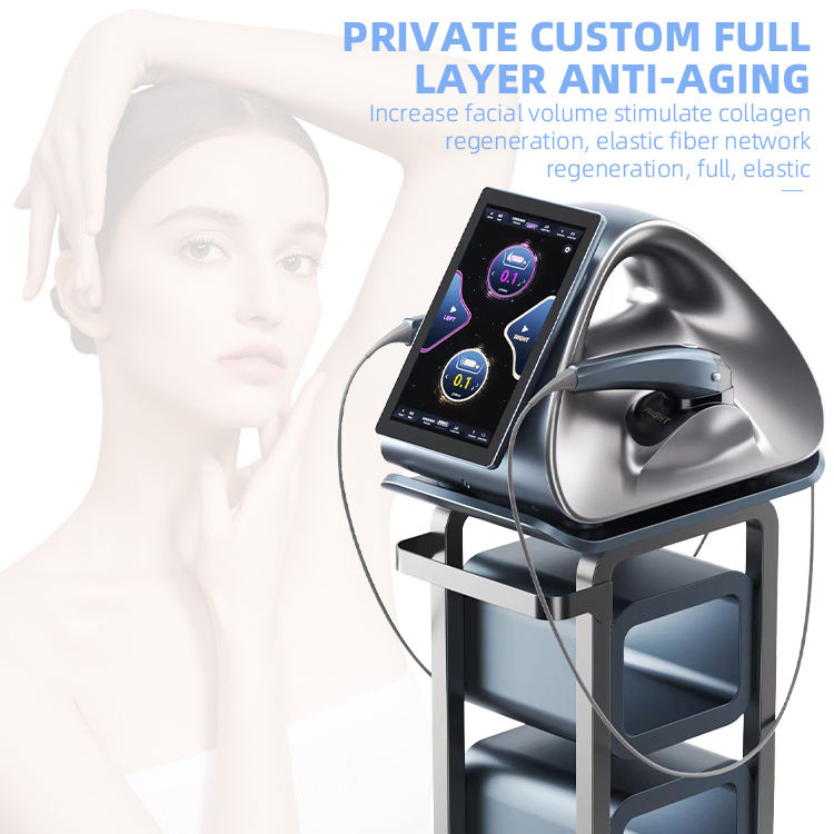 Portable Ultra Micro Pulse HIFU Skin Rejuvenation Face Contouring Lifting Wrinkle Smoothing Ultrasound HIFU 12D Max 7 Cartridges Body Shaping Machine