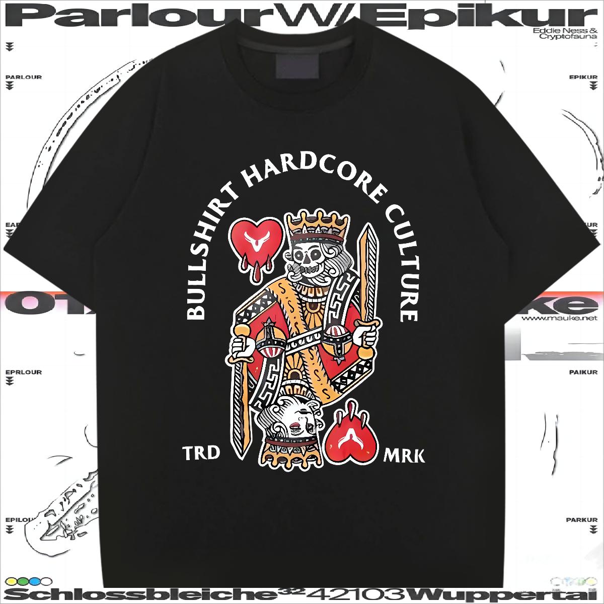 DIY Customized T Shirt For Man fashion 230g Cotton Skull Street Wear Men Tops Tees Cotton Breathable Wholesale