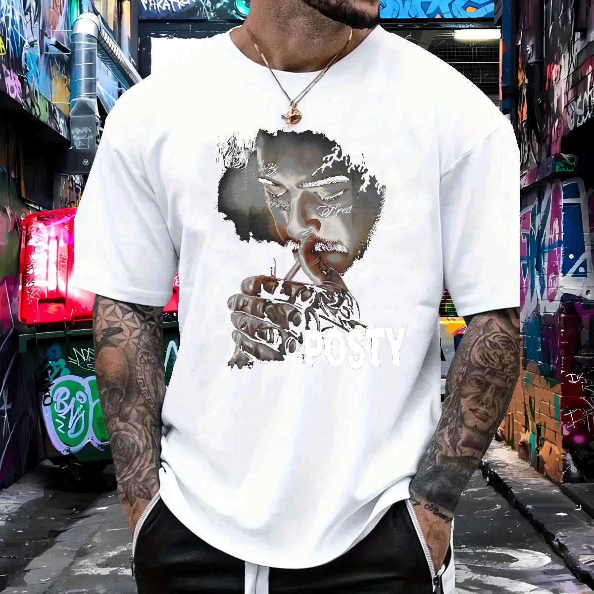 DIY T shirt ZCY-240626001 230g 100% Cotton Anime Print Street Casual Men Tees 180g Cotton Unisex