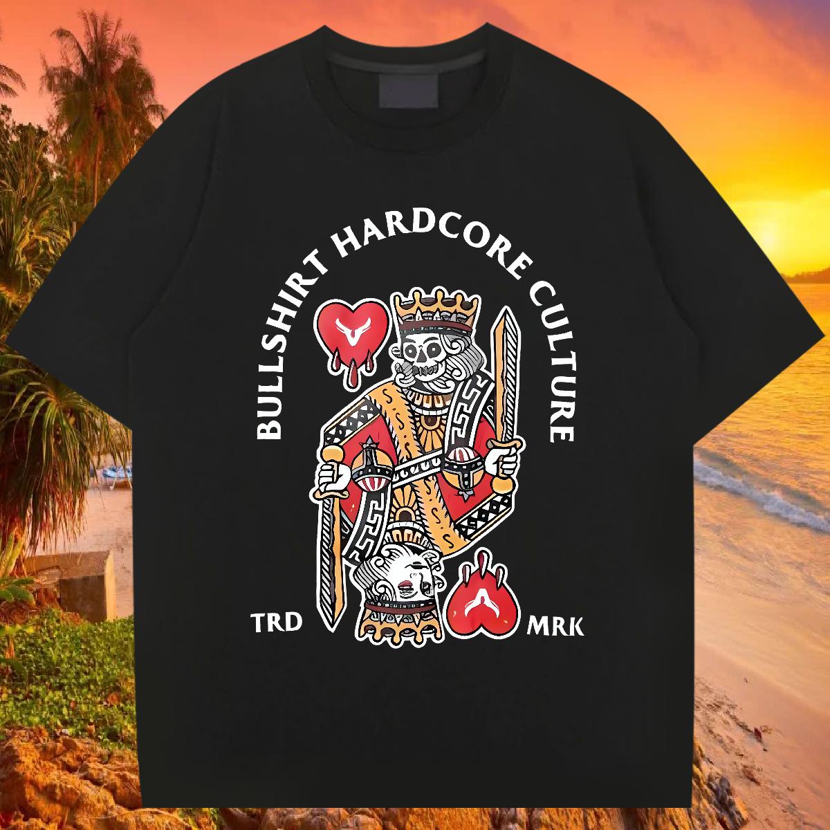 Fashion Casual Mens T Shirts fashion 230g 100% Cotton Graphic Hip Hop Men Clothes T-Shirt Breathable Short Sleeve Loose