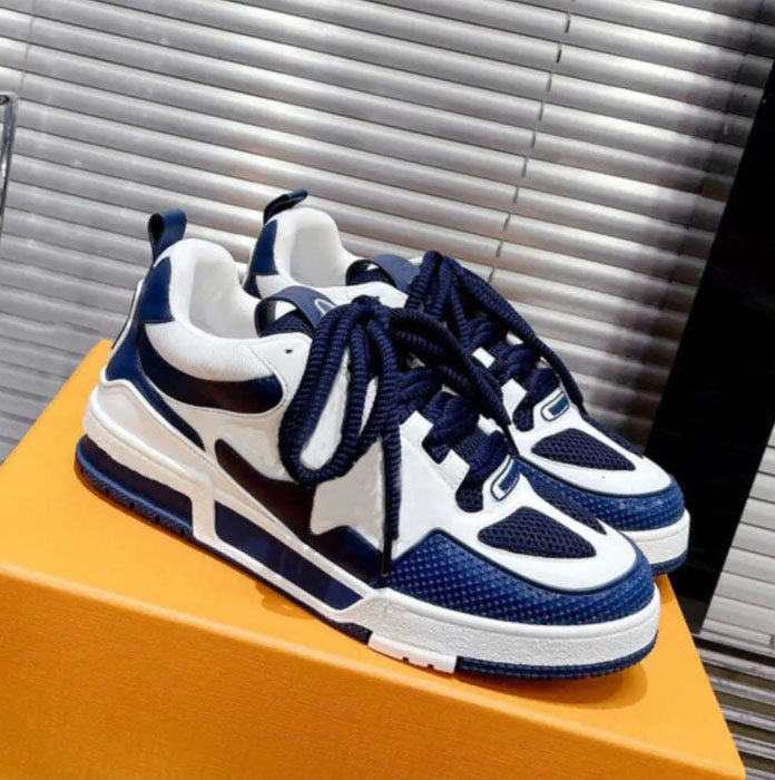 Dress Shoes Thick soled Casual shoes women platform Travel leather lace-up sneaker cowhide fashion lady Letters Flat designer Running Trainers men gym sneakers 2024