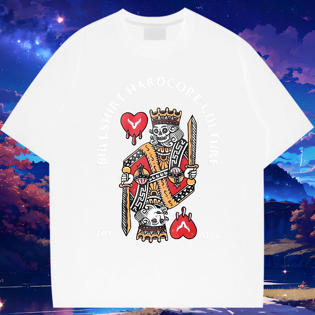 Stylist T-Shirts fashion 230g 100% Cotton Anime Men Tshirts Street Cotton Breathable Designer Tees