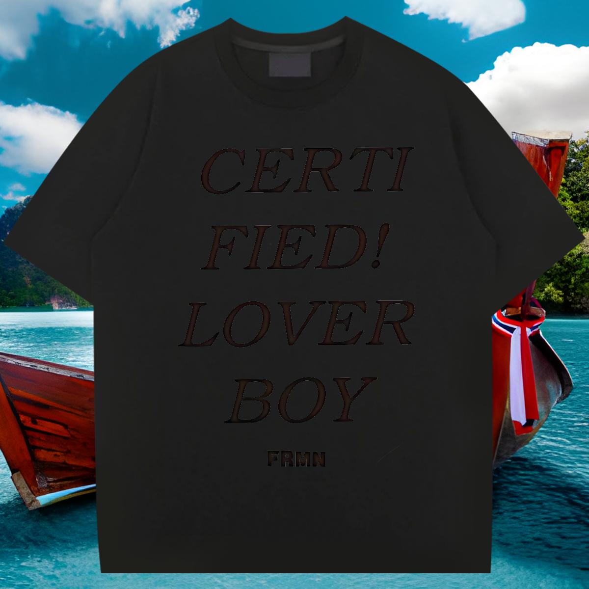 Wholesale T Shirts Men fashion 100% Cotton 230g Floral Print Men Tees Outdoor Cotton Breathable Soft 5A Tees Shirts