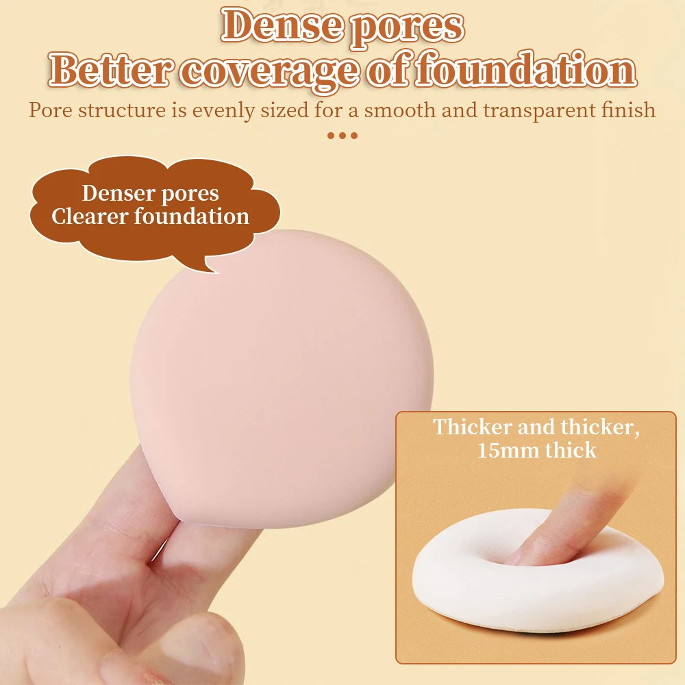 Soft cosmetic sponge set face concealer brush XL powder puff with storage box female beauty cosmetics pad puff cosmetics accessories 240715