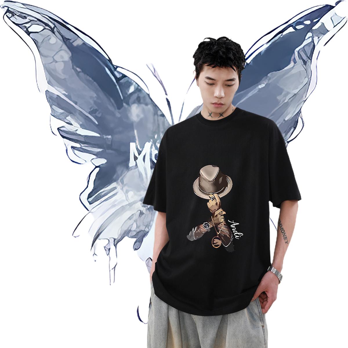 Fashion Casual T-Shirts Custom Printing Spring Summer Men Clothes T-Shirt Cotton Breathable Soft Unisex