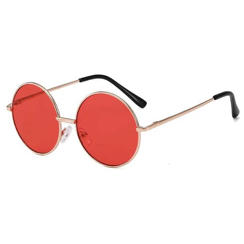 Sunglasses Childrens sunglasses metal frame round sunglasses simple anti ultraviolet tide childrens glasses