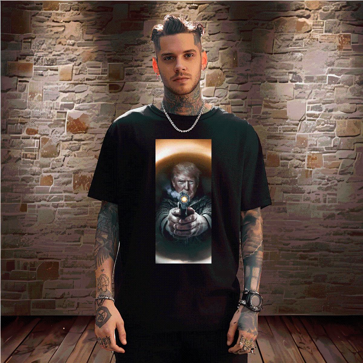 Unisex T-Shirts for Men Fight 100% Cotton 230g Summer Casual Round Neck Short Sleeve Men Clothes T-Shirt Fashion Design Custom Printing Tops